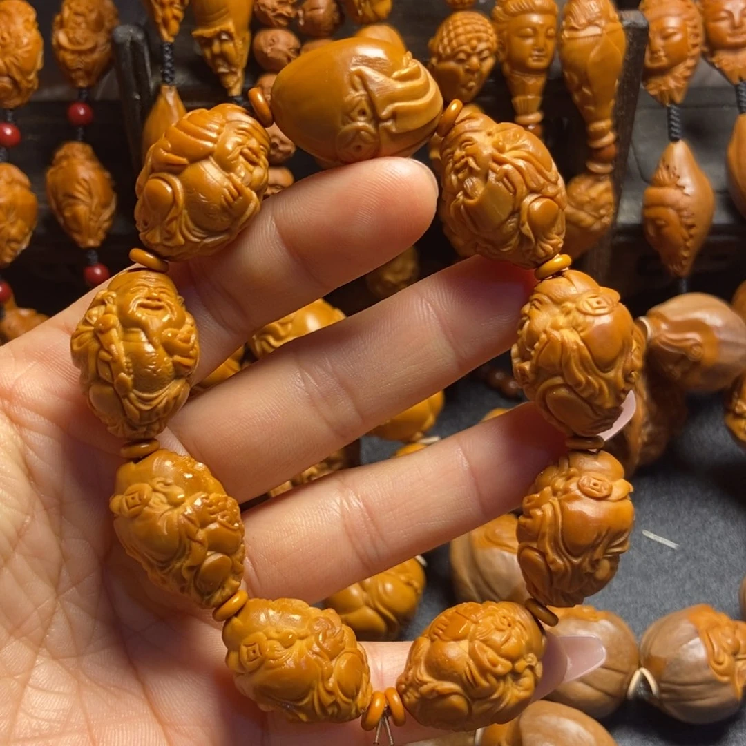 【闪购商品】手串/手链橄榄核八方财神