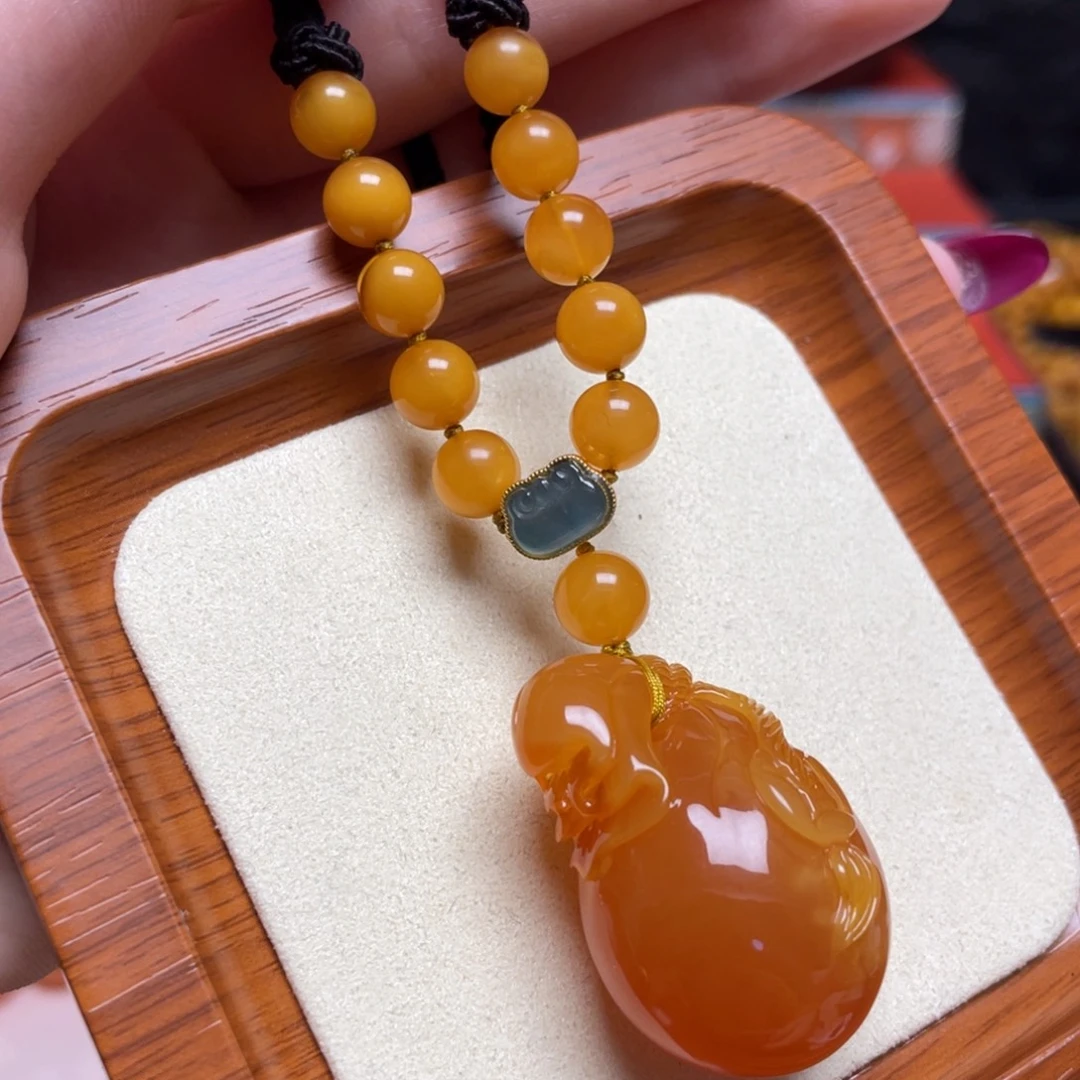 蜜蜡未镶嵌手链项链