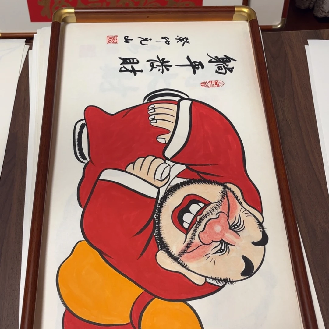 H***N国画纯手绘禅意画作品