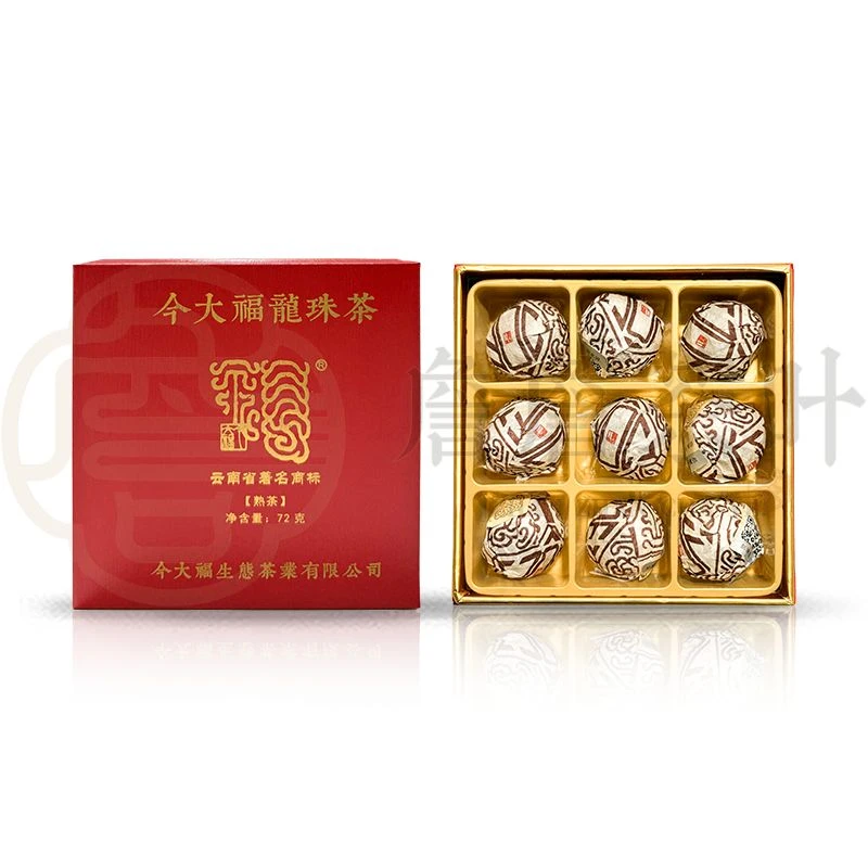 (何宝强亲制)2018年JDF古树龙珠熟茶72g(拆封不可退)