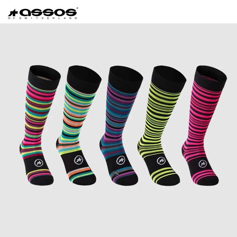 Assos阿索斯进口骑行袜男女通用四季运动长袜公路车专业舒适柔软