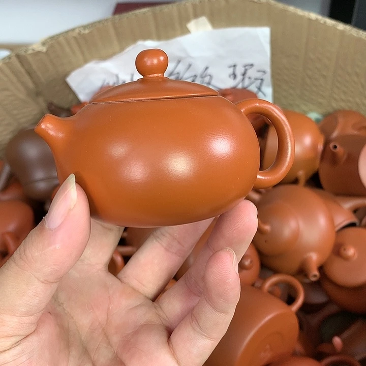 紫砂茶壶原矿朱泥茶壶茶具家用120
