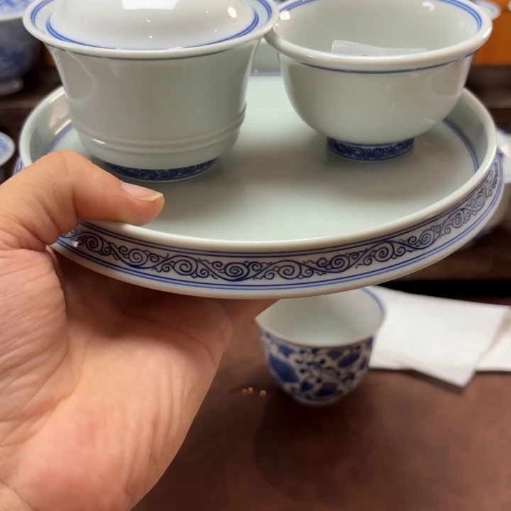 第***团景德镇纯手工手绘马蹄杯加小压手