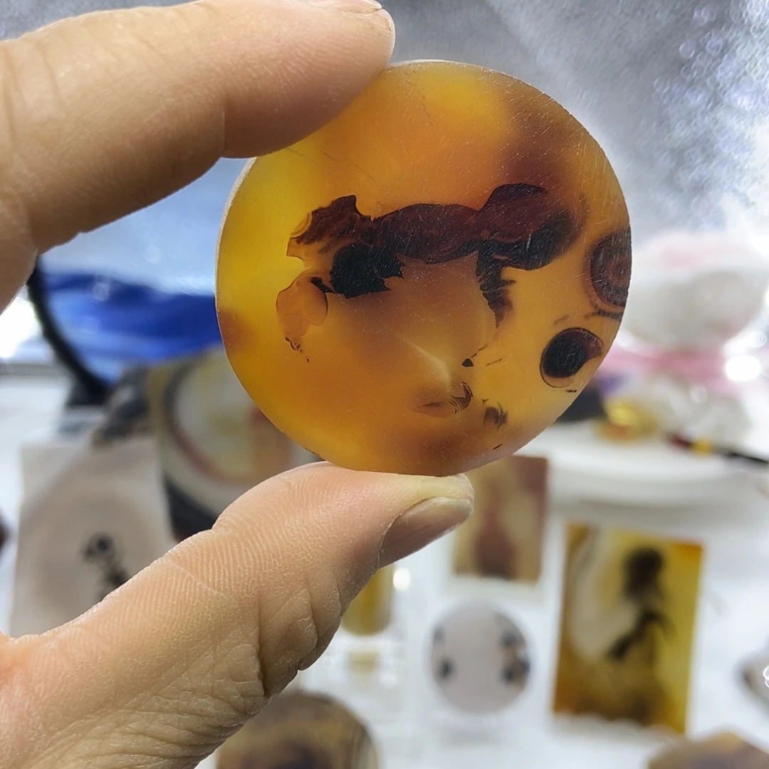 定制玛瑙巴玉玛瑙象形花牌