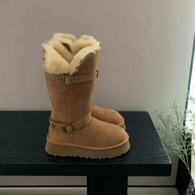 【骑士高】冬季时尚经典舒适厚底高帮保暖加厚雪地靴