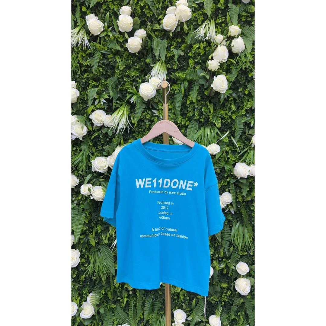 品牌高端透气纯棉字母印花T恤【大童-青少年】短袖【130-170】——T116