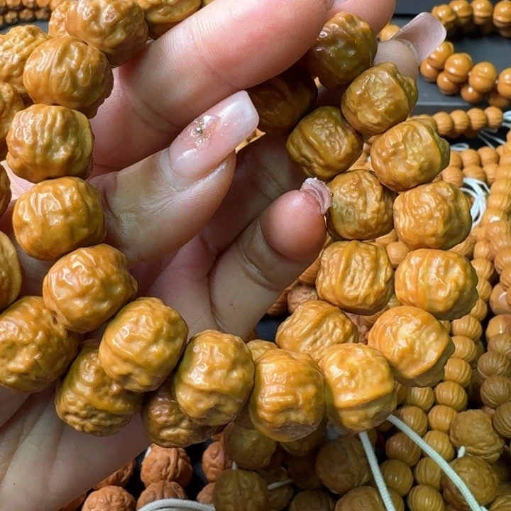 猴头核桃手串没*班猴头手持