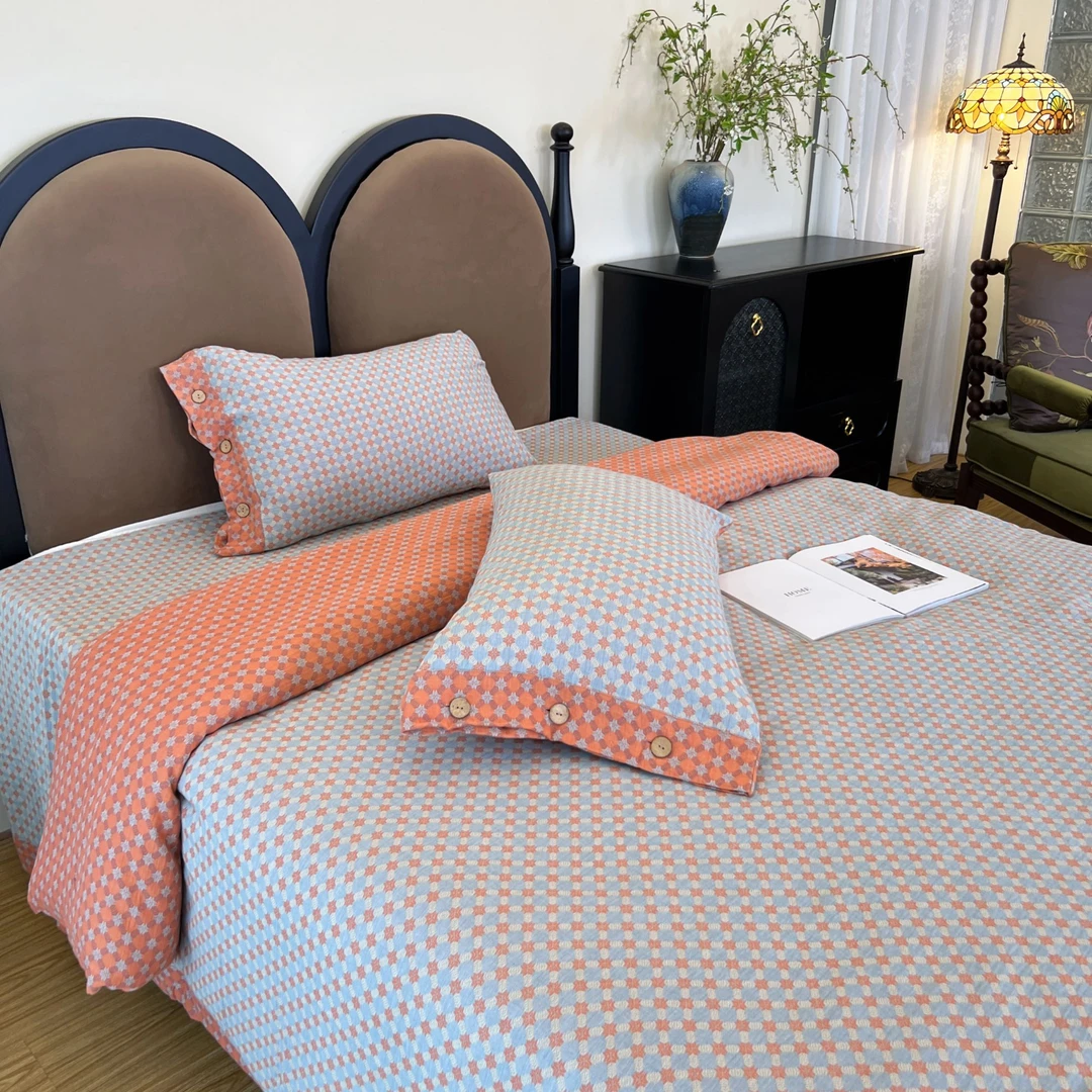 【雅趣】 故里 纯棉双层纱亲肤柔软全棉四件套可机洗~新品上新