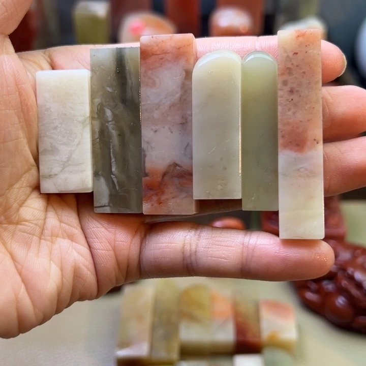 寿山石印石3号六个一组