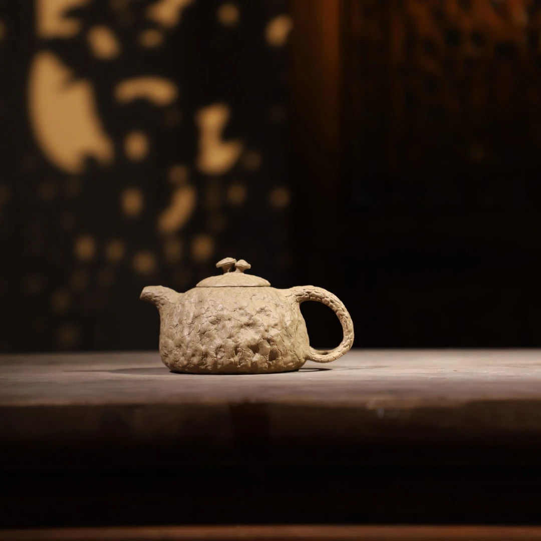 段泥灵芝供春壶家用泡茶壶泡茶器具紫砂壶紫砂茶具纯手工全手工