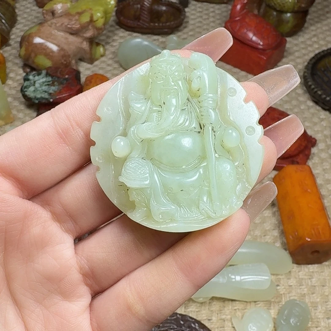 白玉菩提吊坠挂件