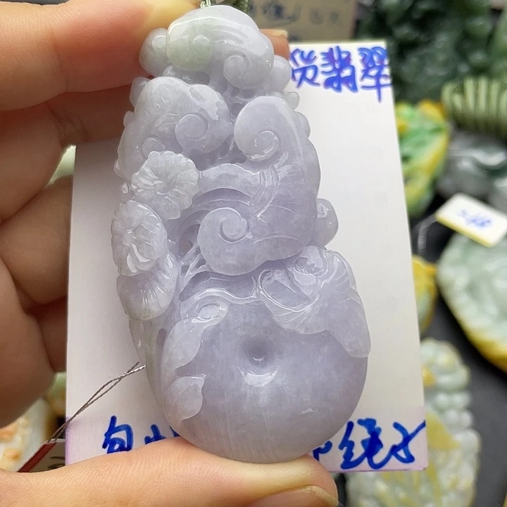 颈饰未镶嵌翡翠天然翡翠