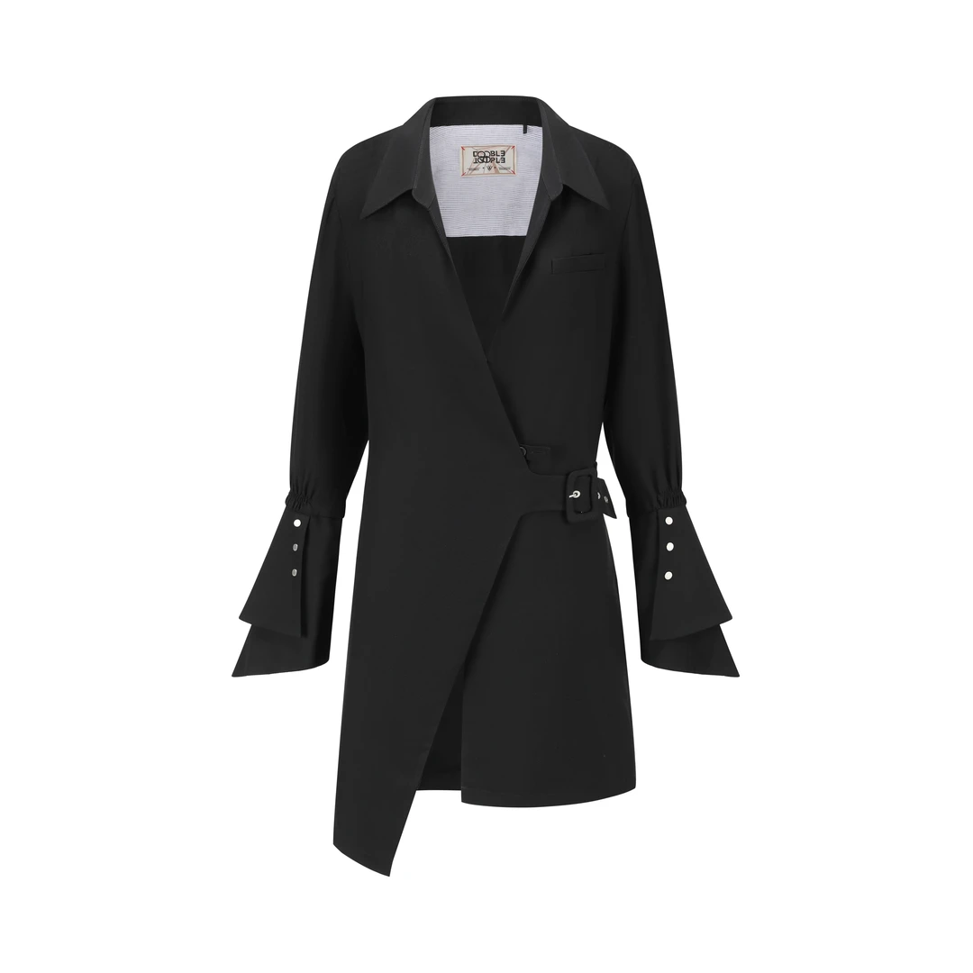 【顾文婷推荐】YOUWEI有尾 醋毛交领连身裙 DT5724304