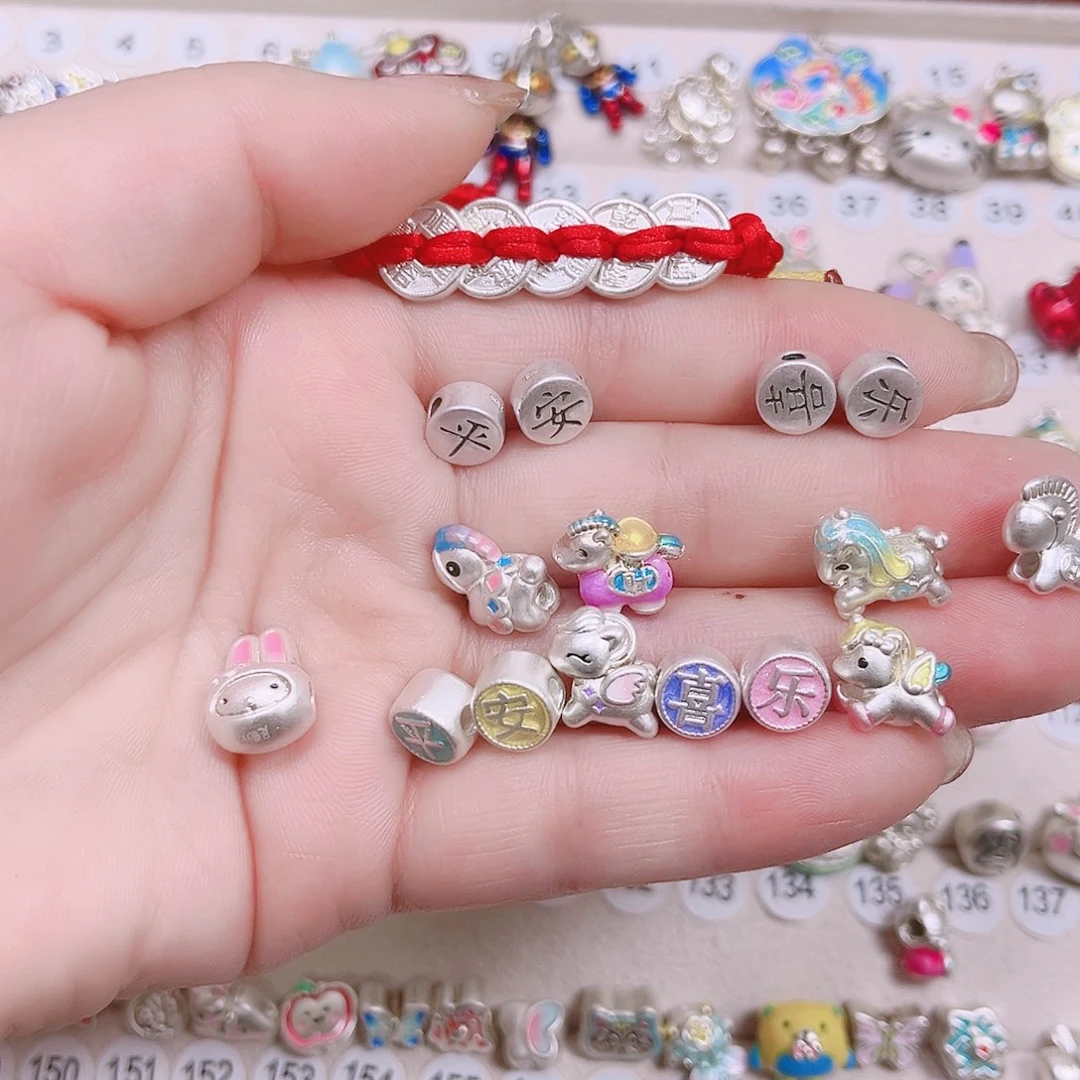 纯铜手链2条足银999