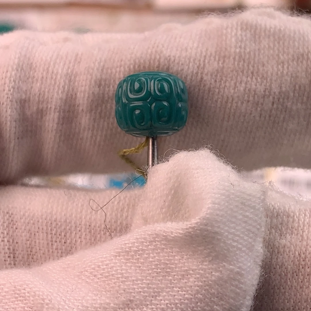 绿松石未镶嵌配饰蕊8.7*7.7