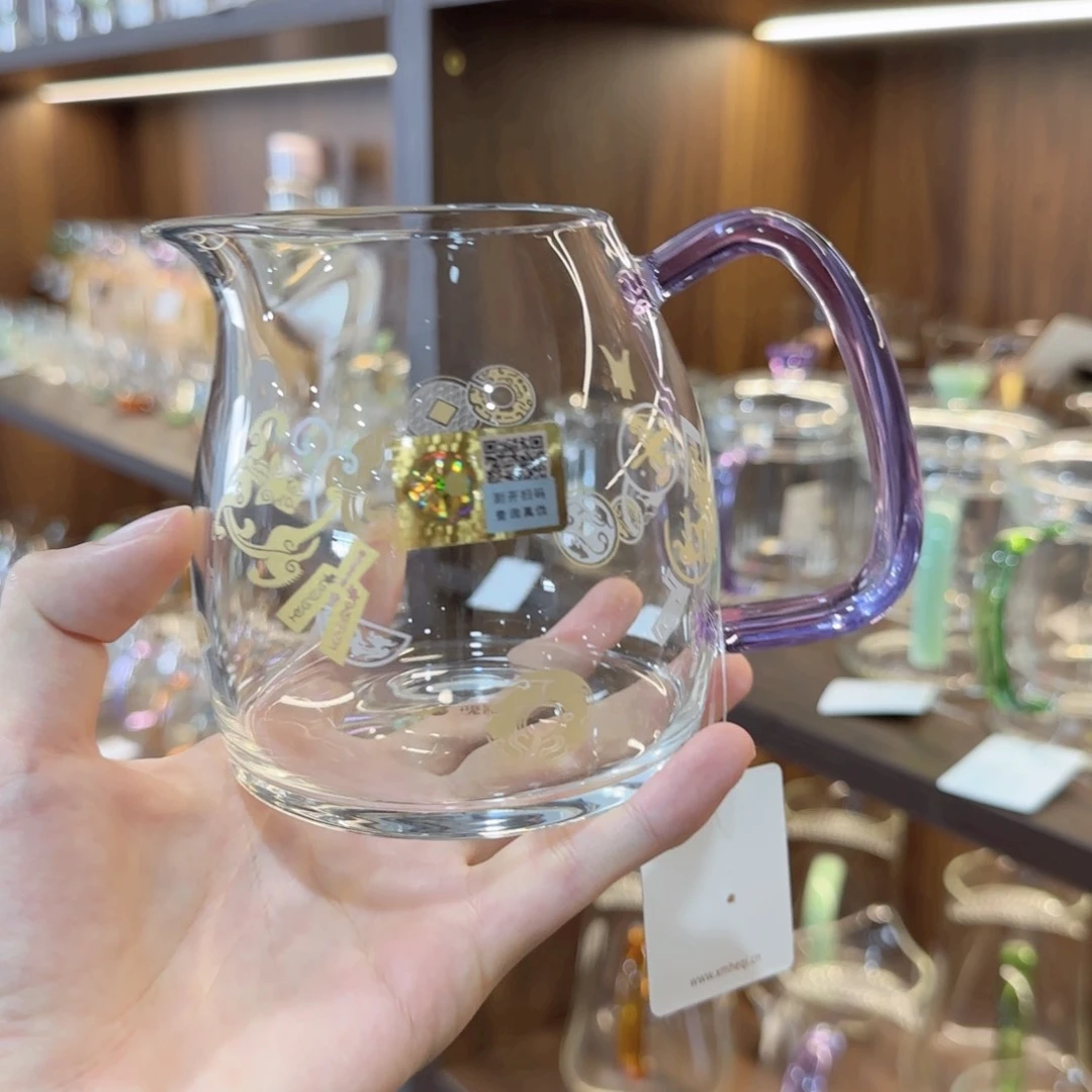 禾器瑞币纹泰然浅紫色