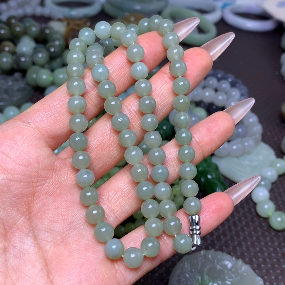 未镶嵌手串和田玉卡7