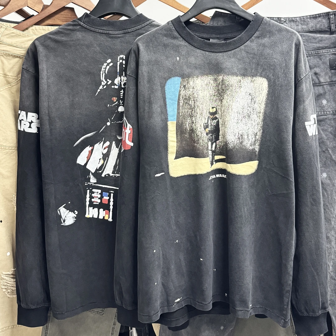 【出塞而富】Saint星球大战失落灵魂重磅做旧复古单缝线男女长袖