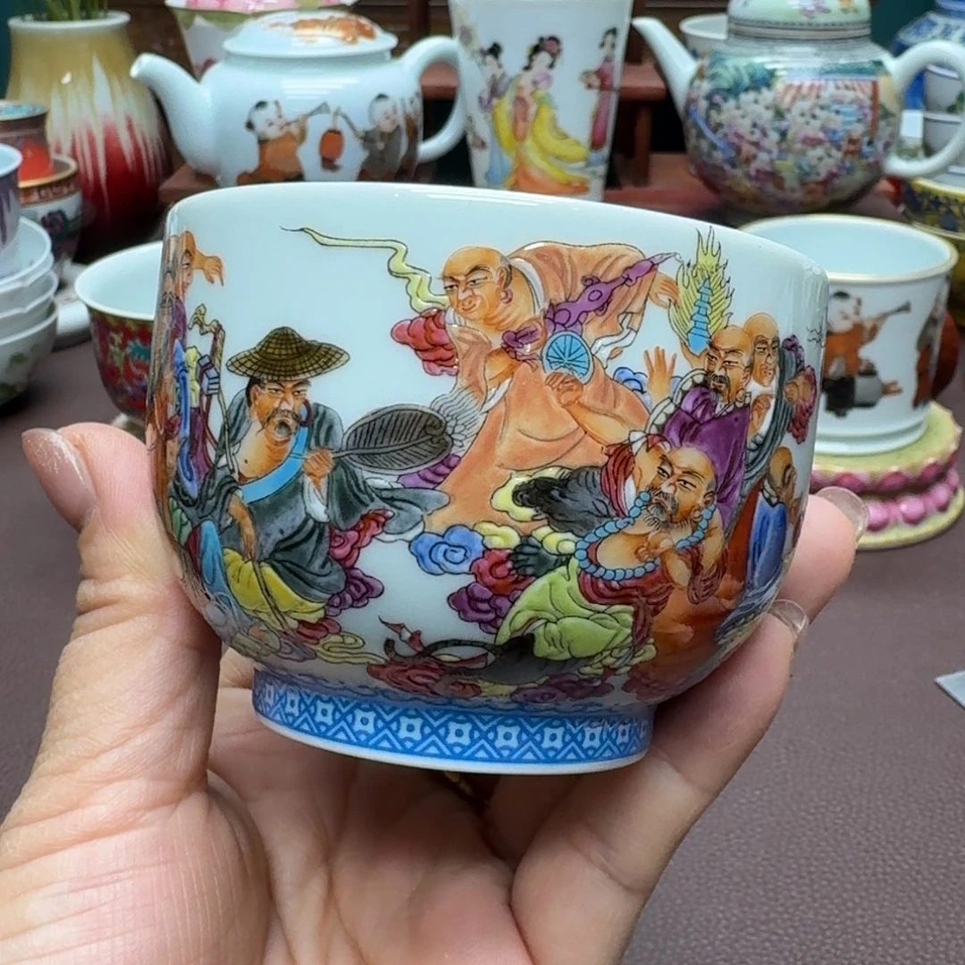 瓷片景德镇仿古手工制作精品展示