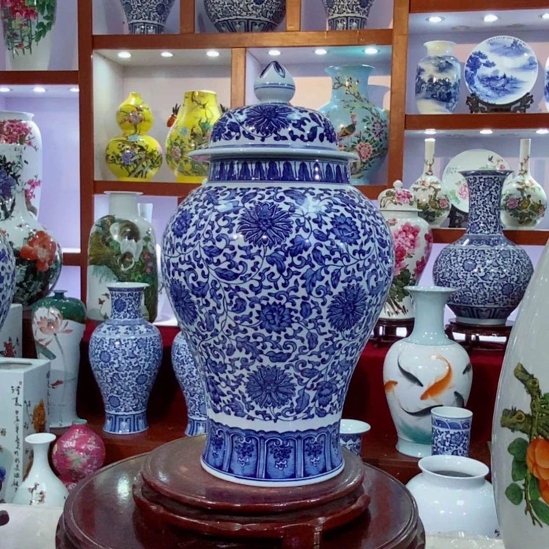 瓶手工手绘青花瓷