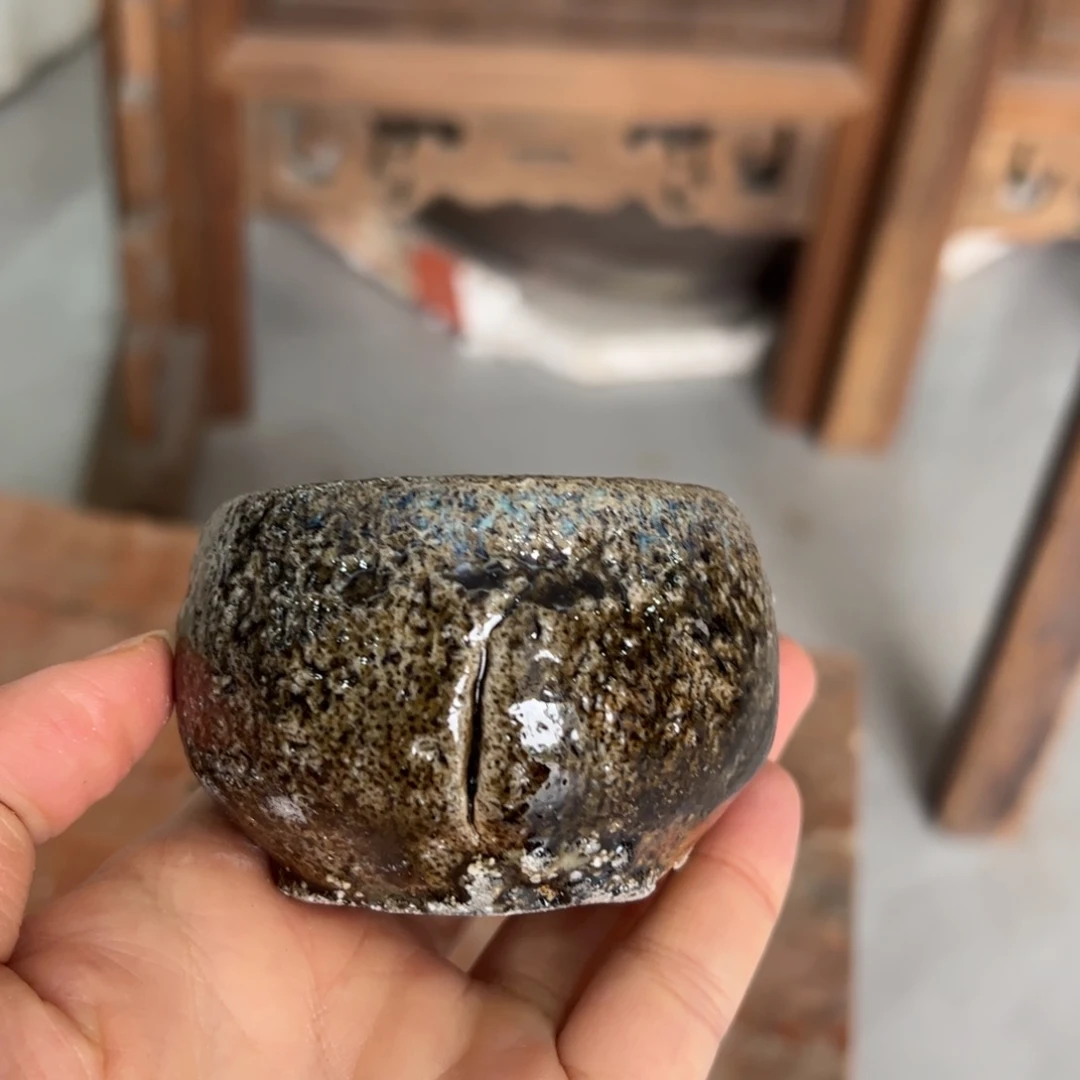 贵台龙窑柴烧茶杯A12
