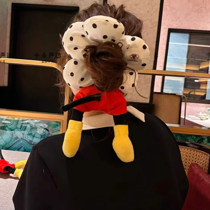 米老鼠头绳气质米奇红色波点发饰可爱波点米奇发圈头饰发绳ins