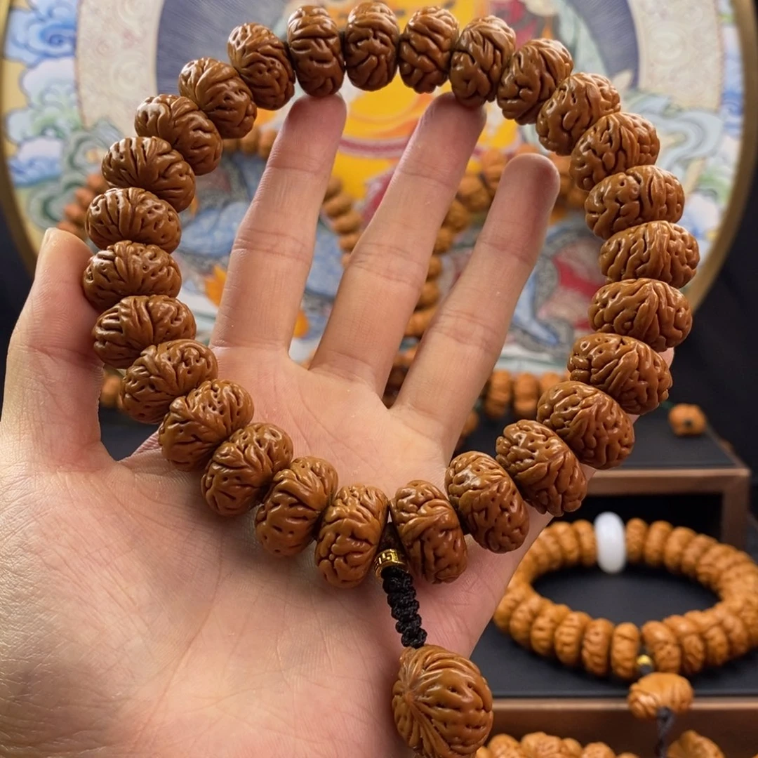 桃核手串龙纹桃核大肠