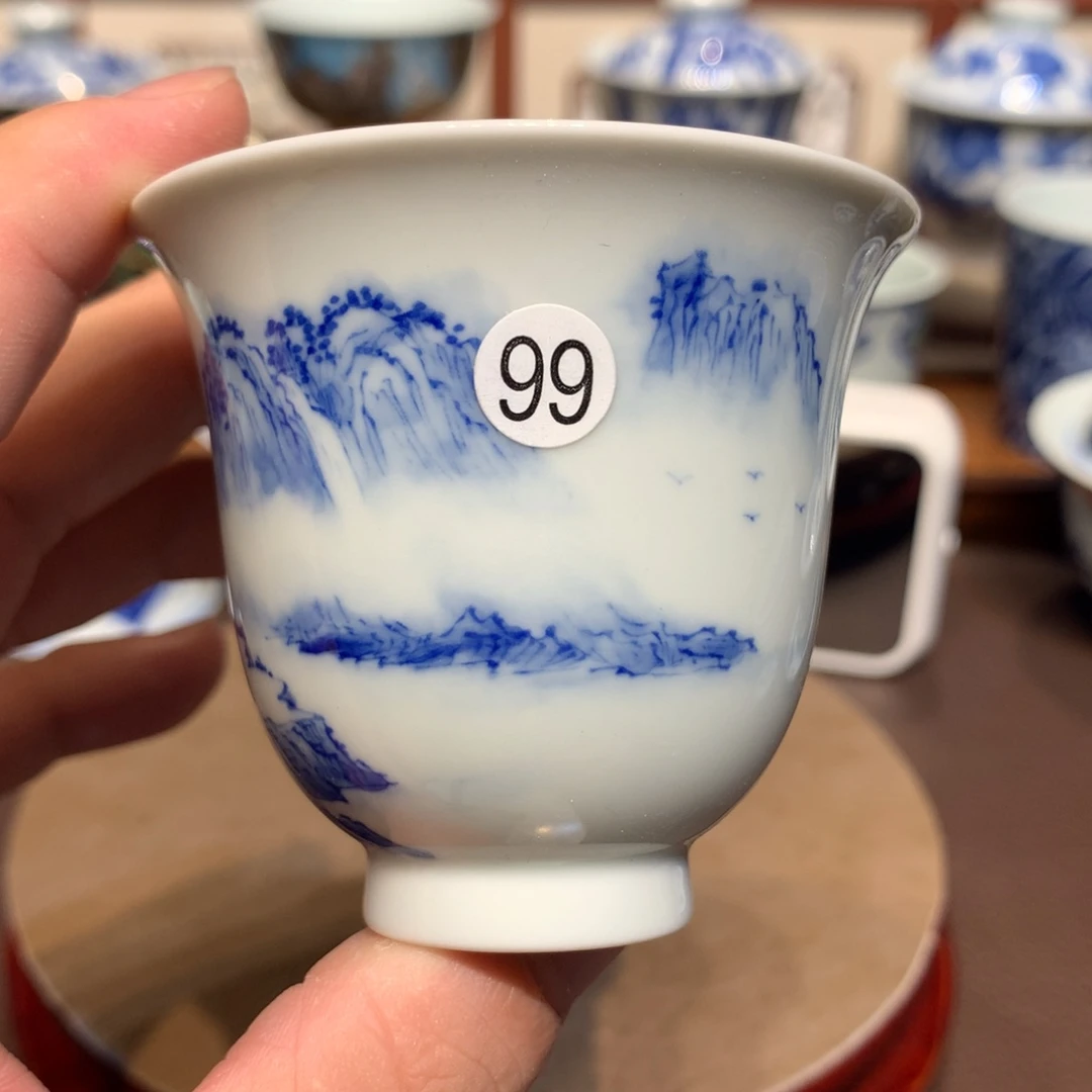 i***d99青花山水主人杯qd108