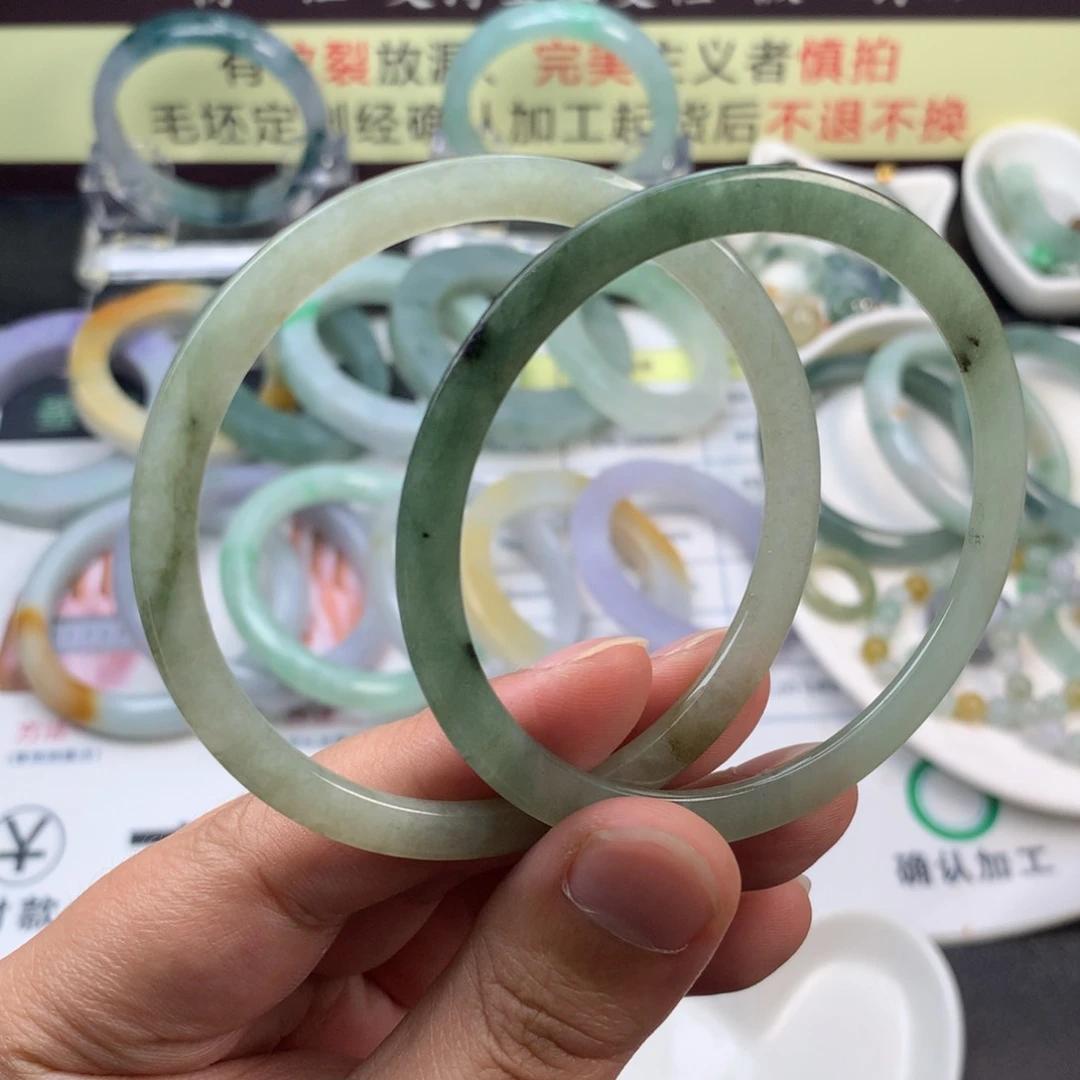 【闪购商品】未镶嵌定制翡翠58圈