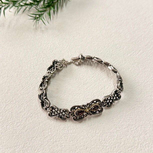 【六六中古】孤品银石榴石手链te5101手围18.5