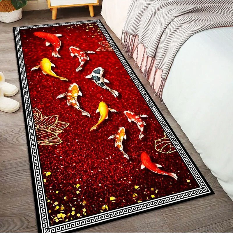 水晶绒防滑垫轻奢家用床边毯长条简约脚垫厨房吸油地垫防滑脚垫