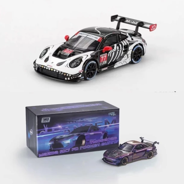 MINIGT 1/64 #1143 保时捷911 GT3 R 万圣节骷髅恐龙潮玩福袋盲盒