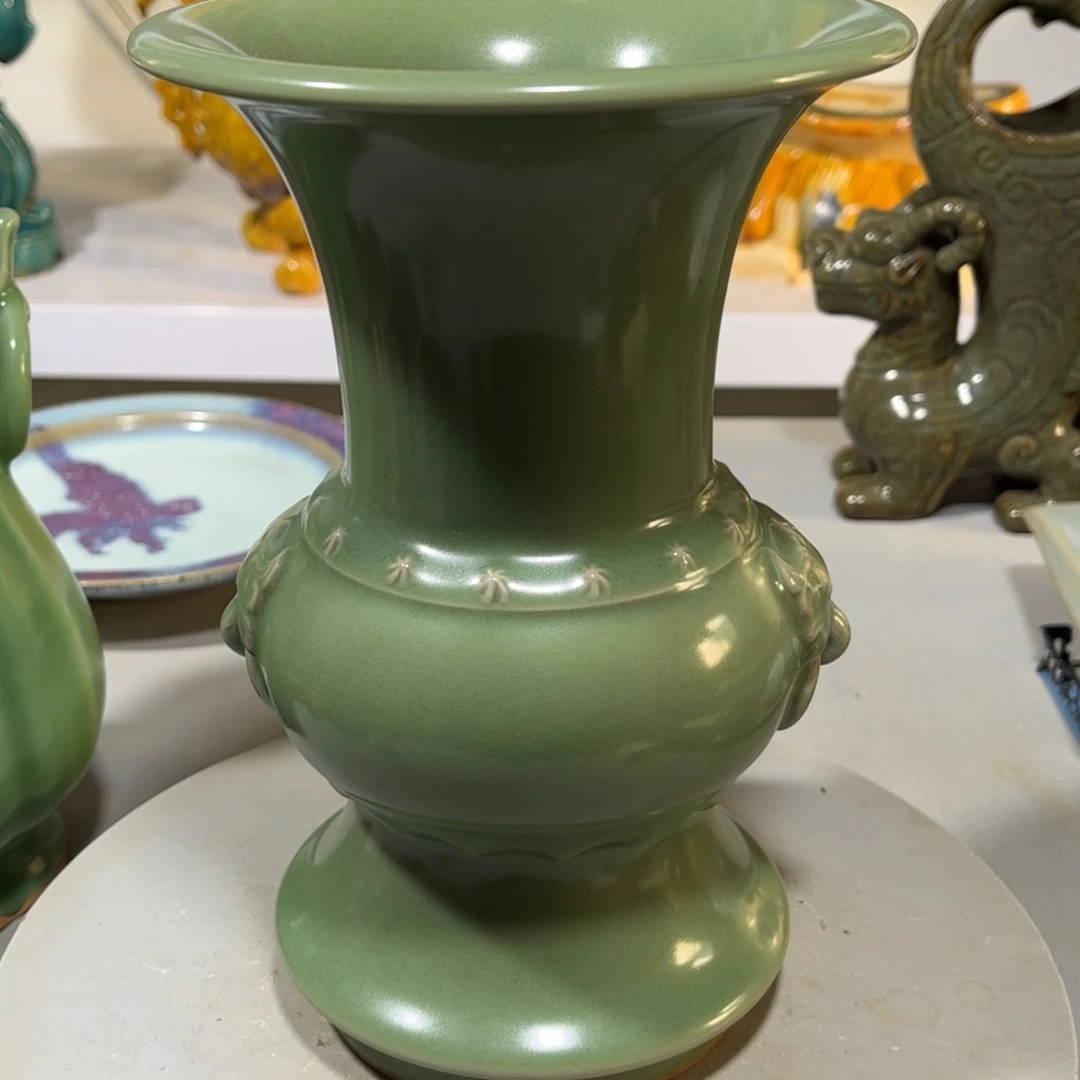 瓶绿**山龙泉青瓷品相完美