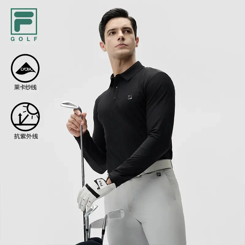 GOLF高端商务POLO衫挺阔有型翻领长袖款上衣A11M435201F