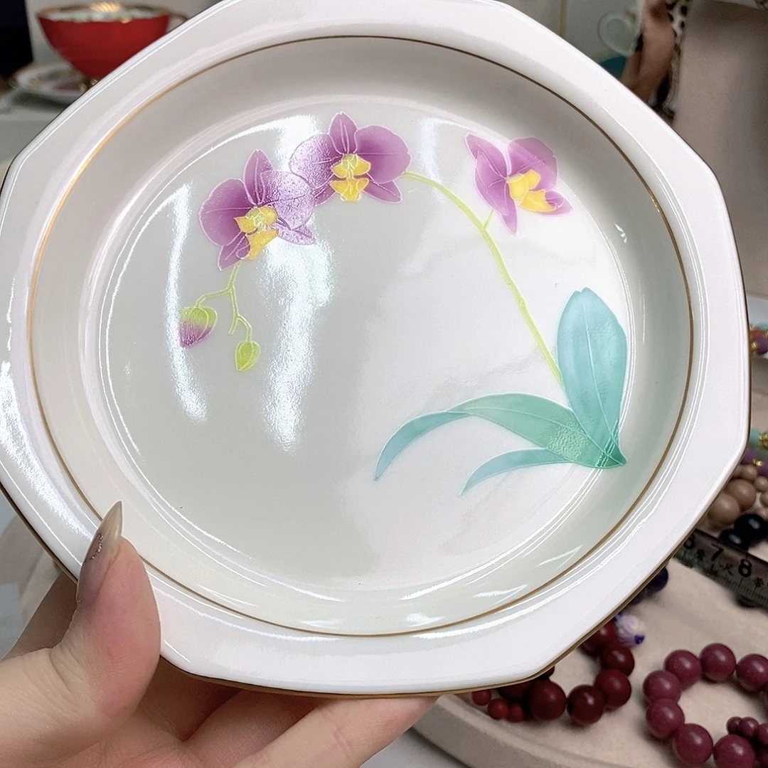 香兰社平盘16cm 紫色