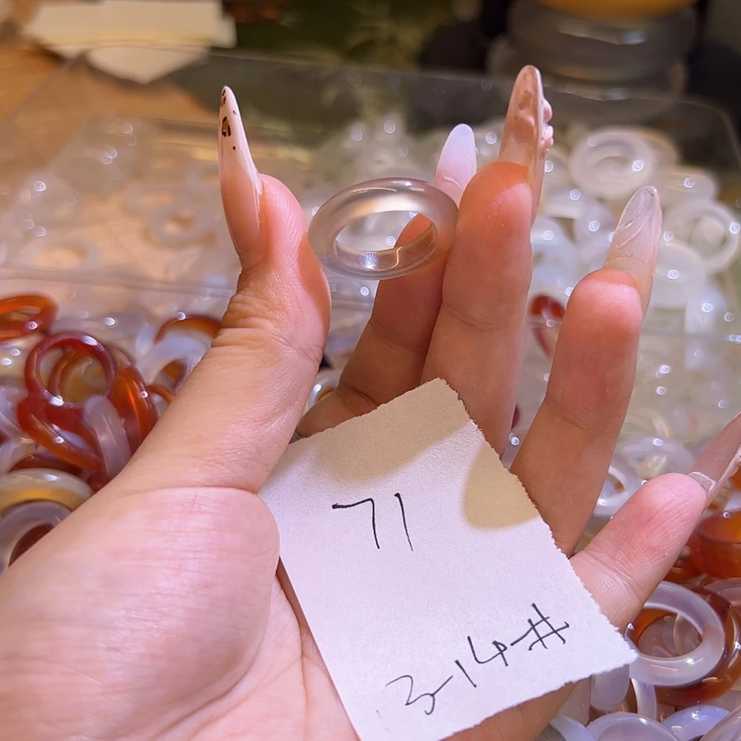 未镶嵌戒指玛瑙/玉髓