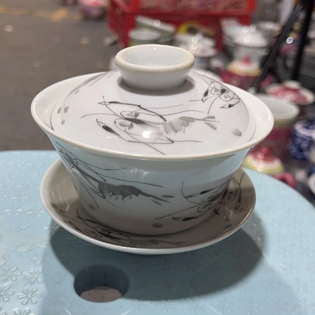 景德镇高温陶瓷盖碗