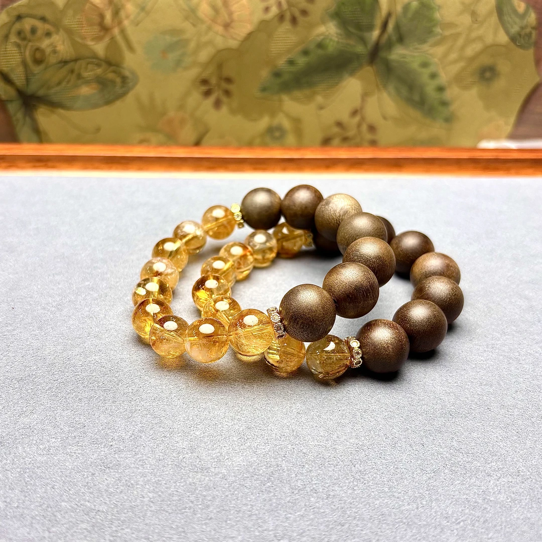 【奶爸珠宝】S1-339黄塔晶设计款手链手串多样性发其一