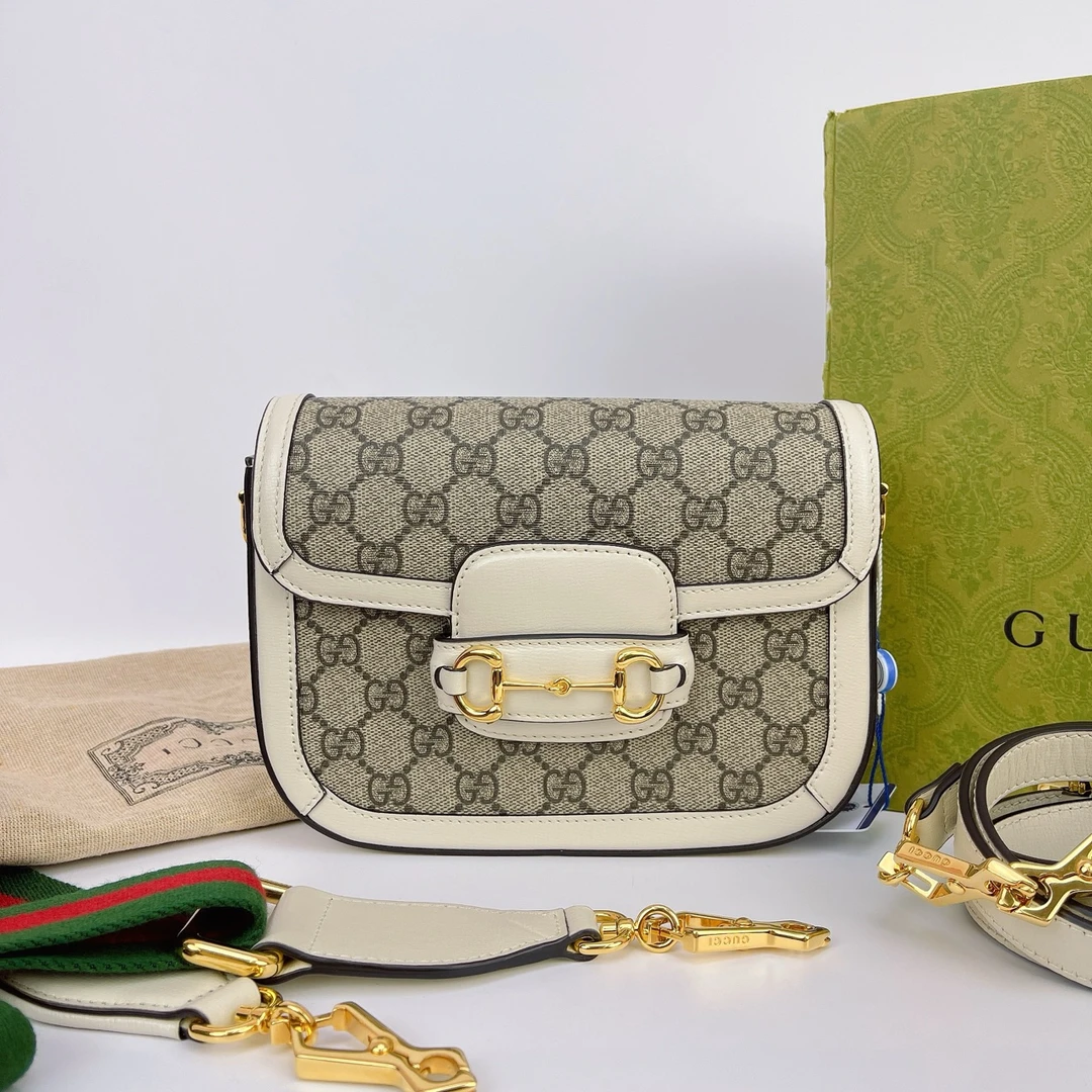 95新 GUCCI/古驰 古驰 白色小号1955底长20 Z02