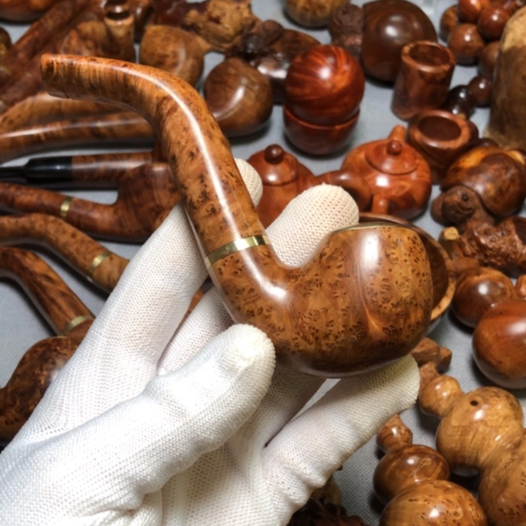 【闪购商品】木麻梨疙瘩火琉璃手把件