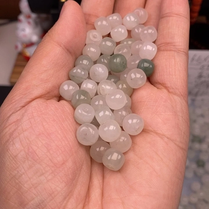 未镶嵌玛瑙/玉髓珠宝半成品26个天山翠卡6.5x8
