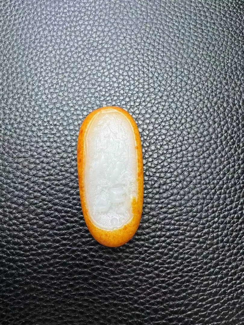 和田玉金包玉山水