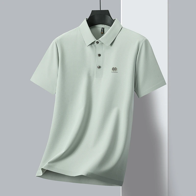 奥特莱斯撤柜丨专柜正品夏季新品冰丝弹力翻领纯色短袖T恤POLO衫