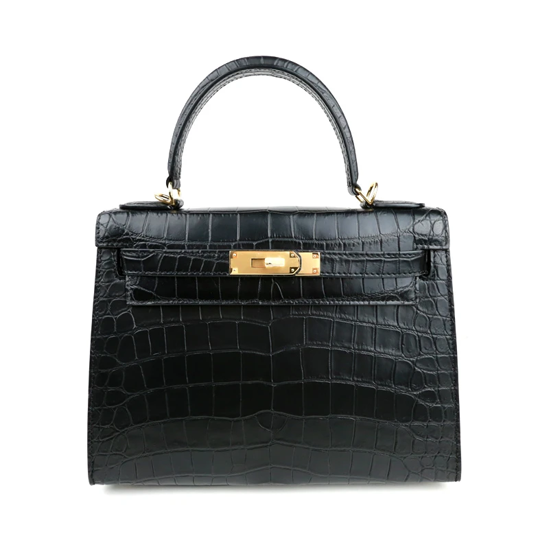 鳄鱼真皮 时尚潮流女士 暹罗鳄肚皮凯丽包 DJNB-014
