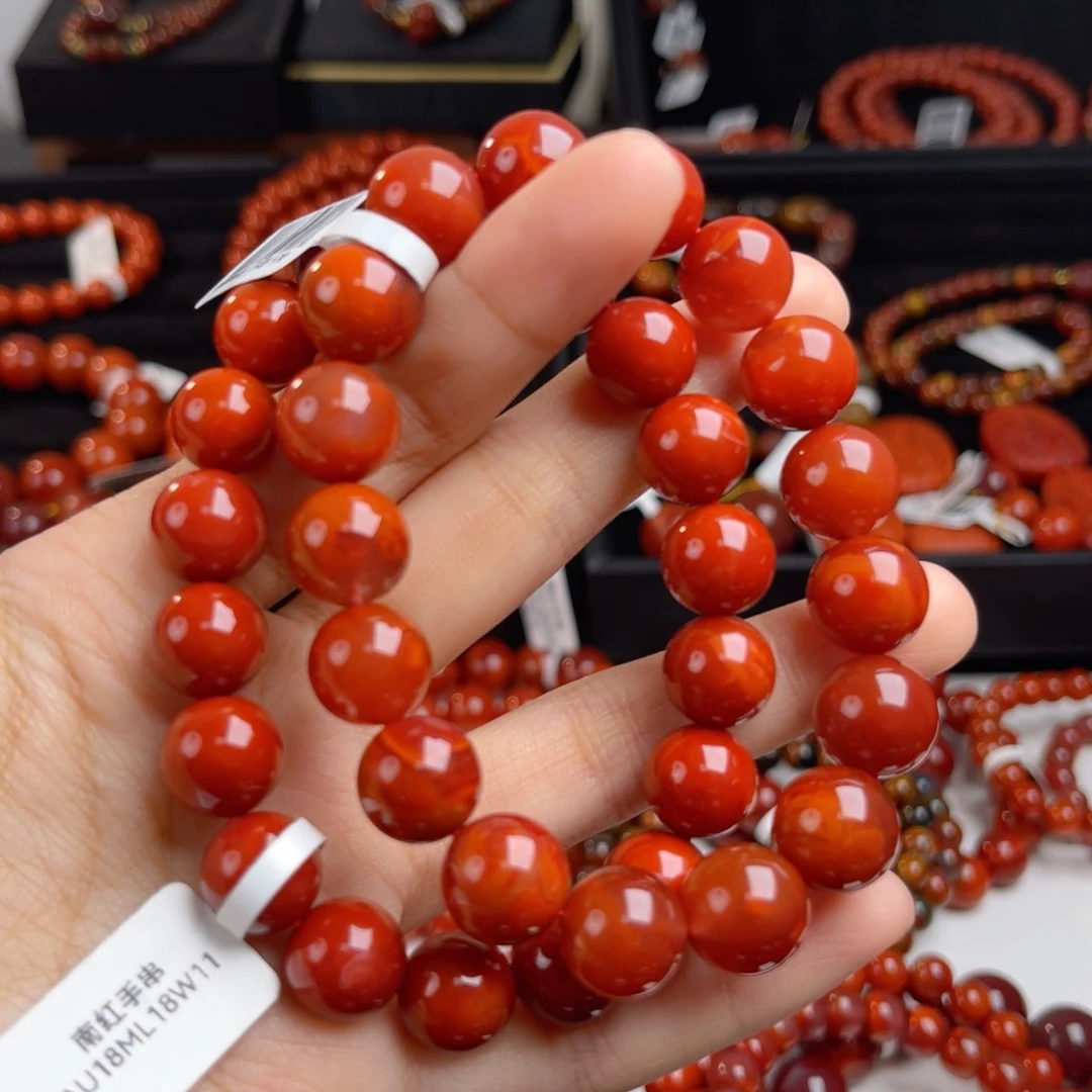 未镶嵌牛血火焰11m12m南红玛瑙