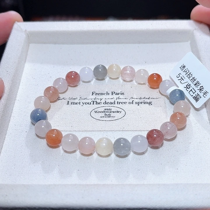 水晶手链未镶嵌256号主图手串  7+