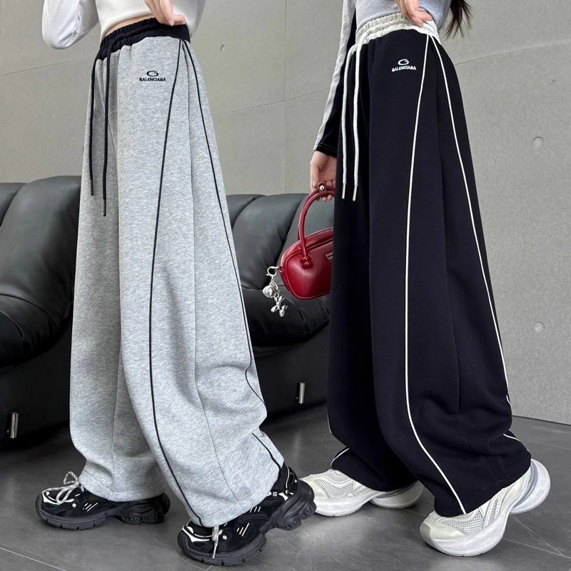 女童裤子春秋装2025新款洋气儿童春季休闲裤女孩洋气大童运动卫裤