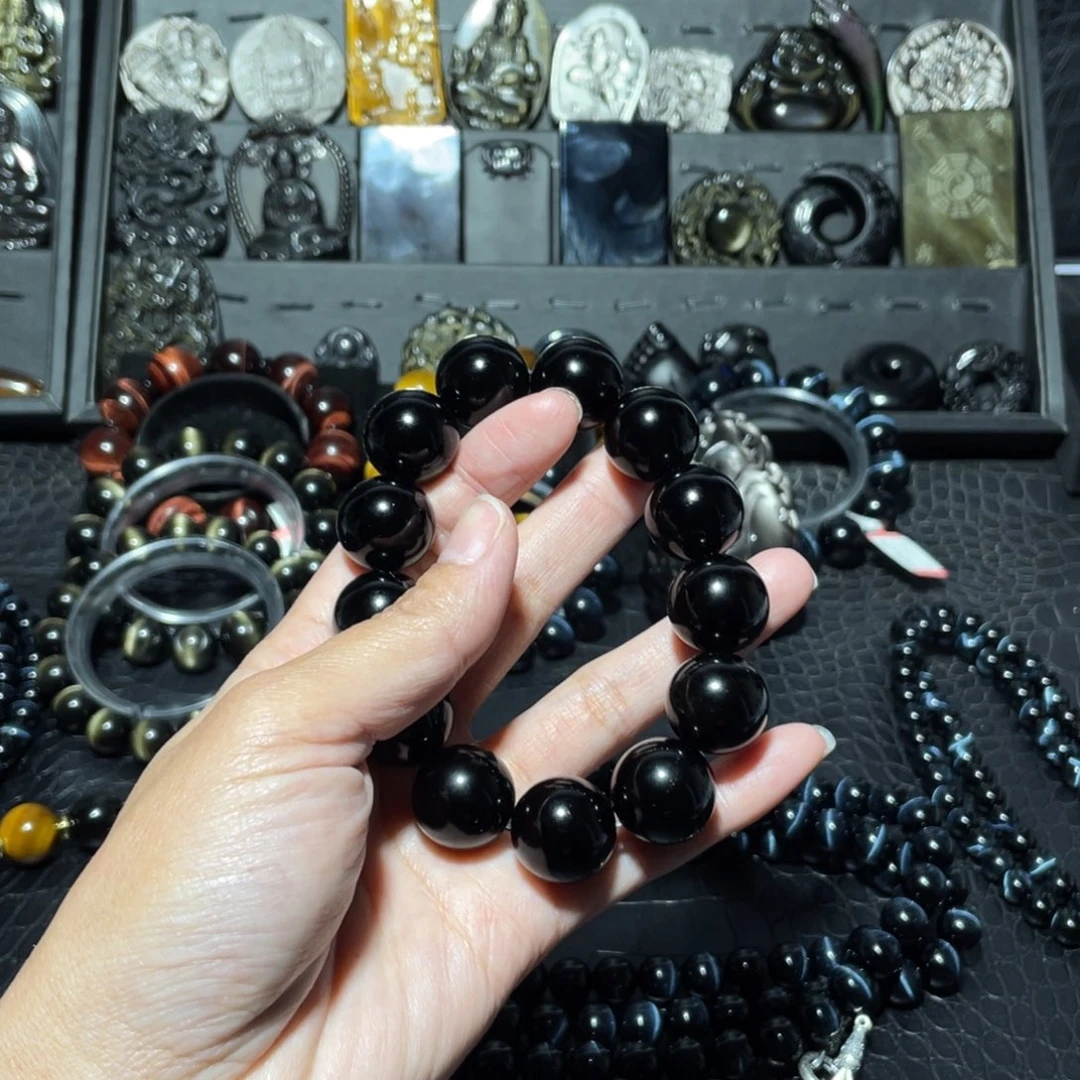 黑曜岩手链未镶嵌家****林