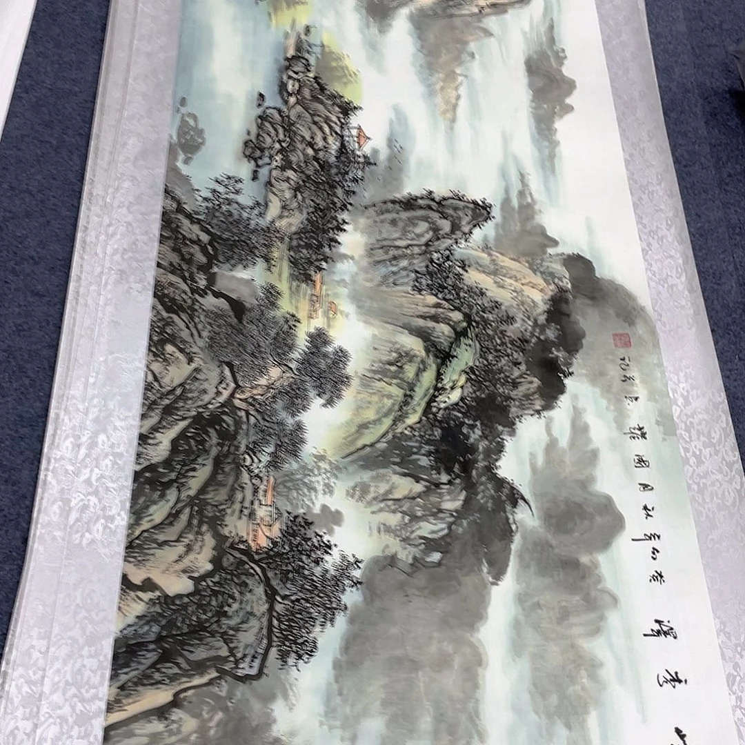 国画作品小姐姐放漏…