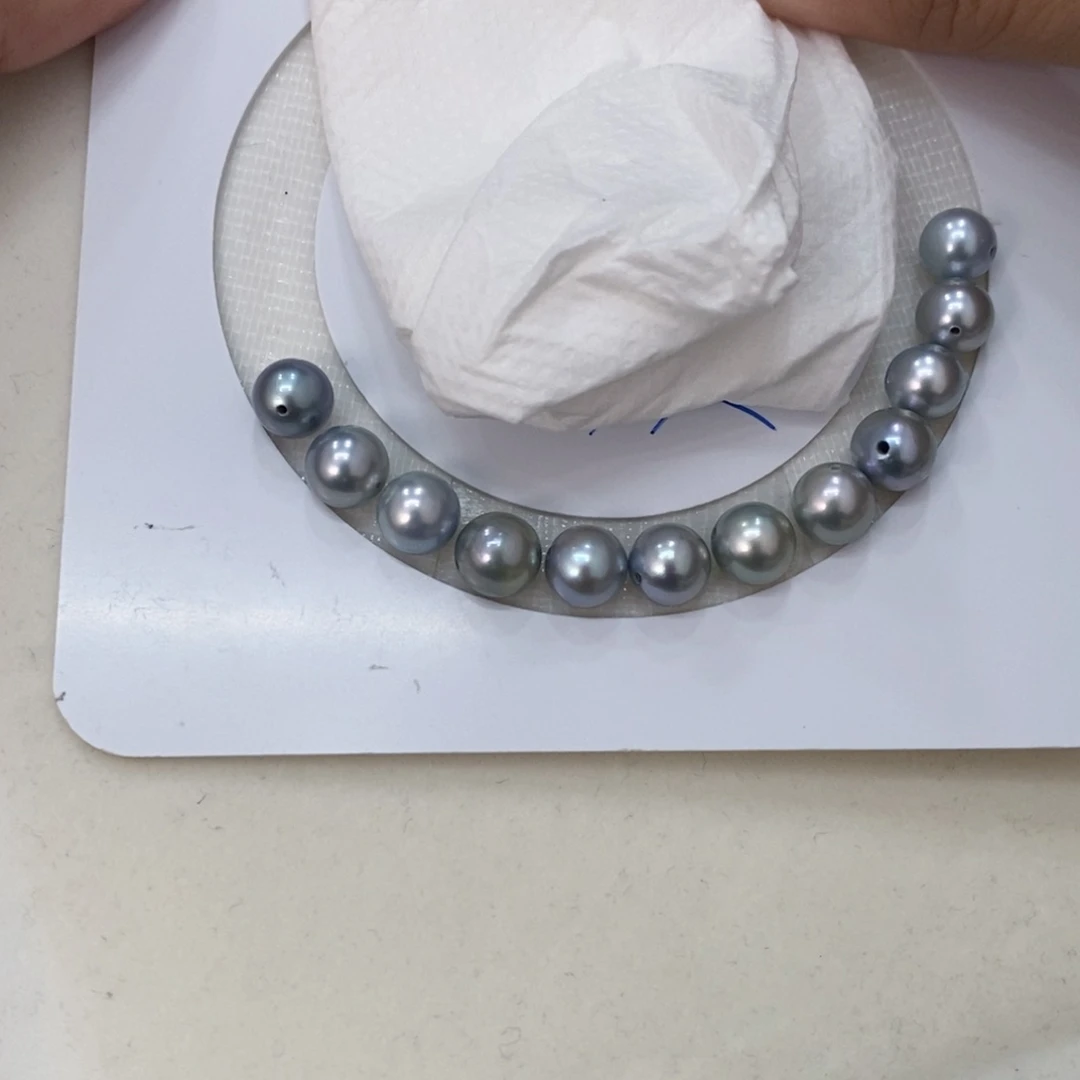 裸珠海水珍珠久****险真多麻裸珠7-8瑶，琴